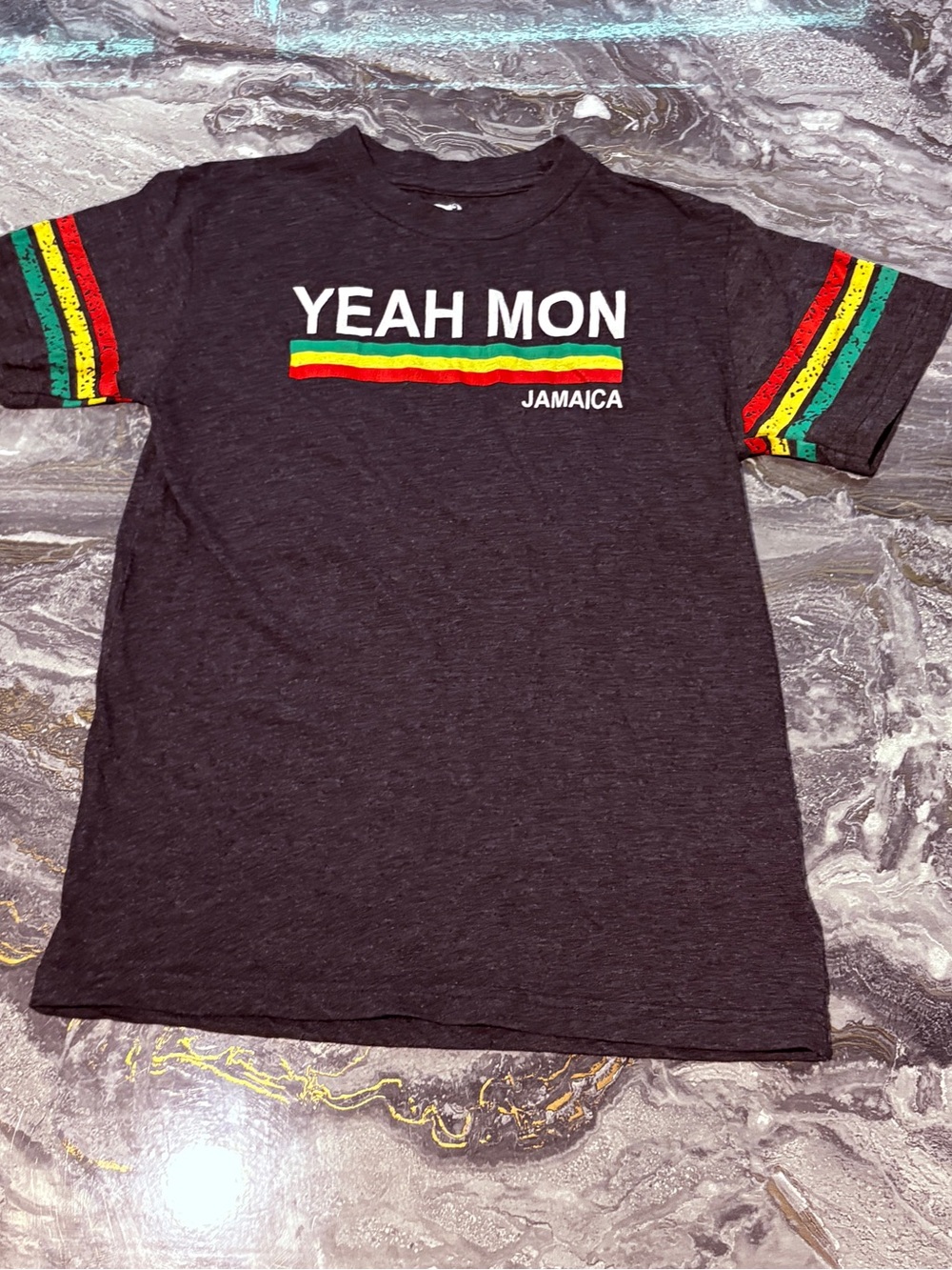 Authentic Jamaica Kids T-Shirt “Yeah Mon” Size 10/12
